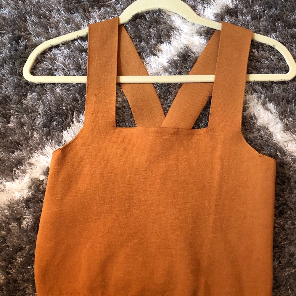 Pacsun tan crop top